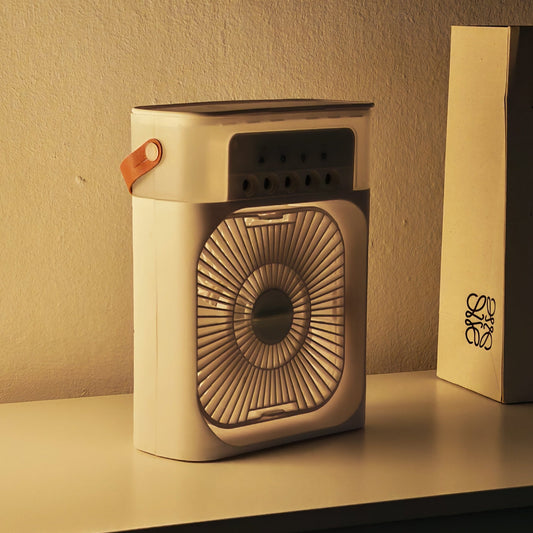 Ventilador Climatizador con pulverizador portátil