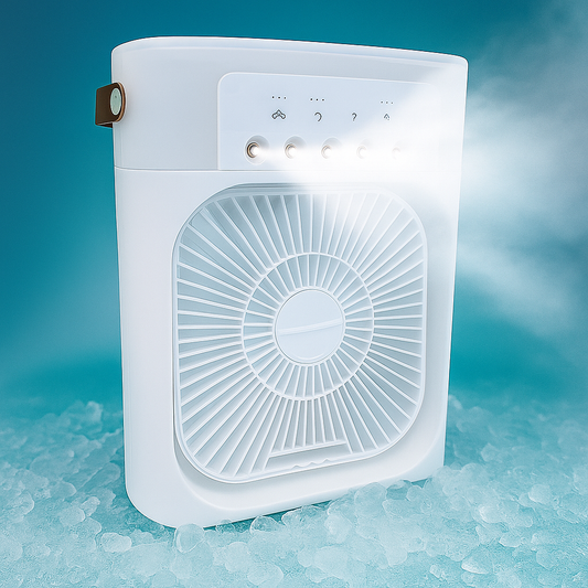 Ventilador Climatizador con pulverizador portátil